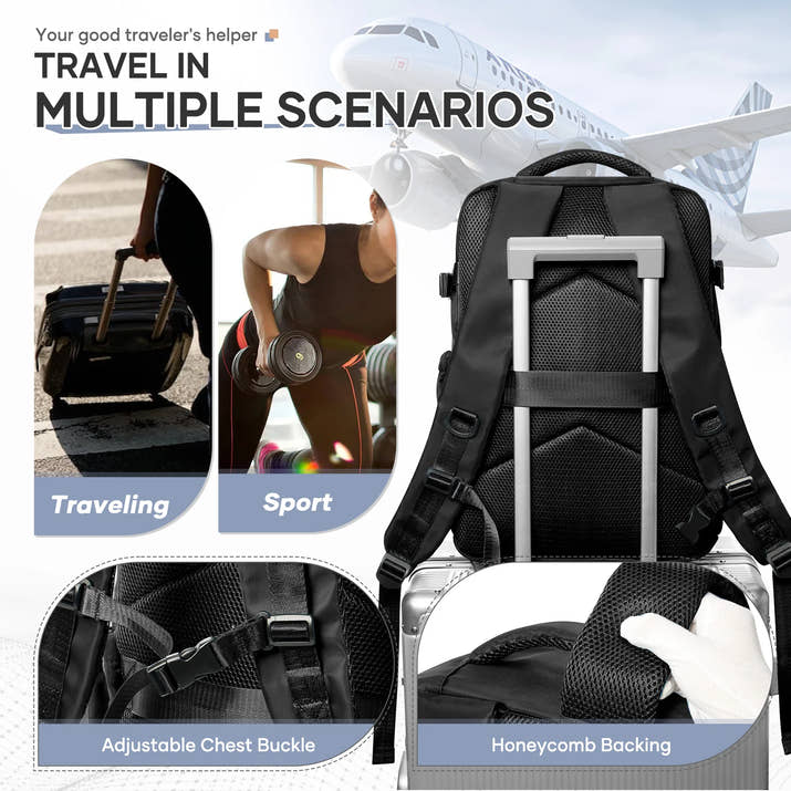 TRAVLA™ Vacuum Compression Travel Backpack