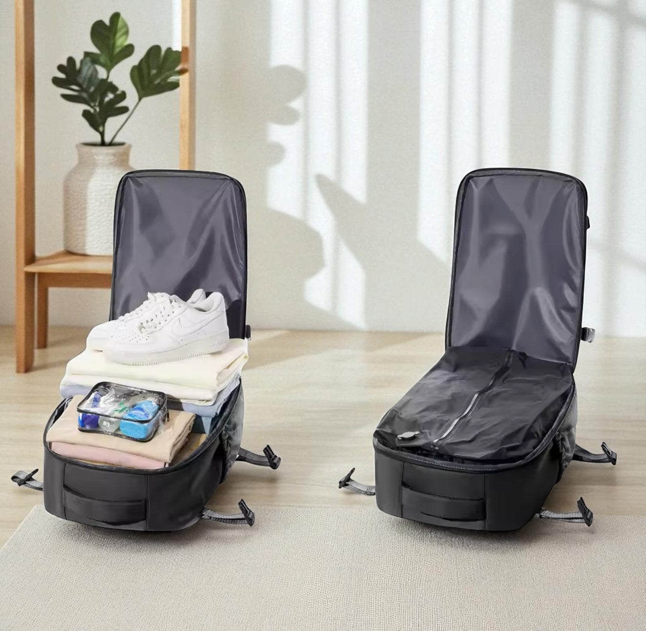 TRAVLA™ Vacuum Compression Travel Backpack