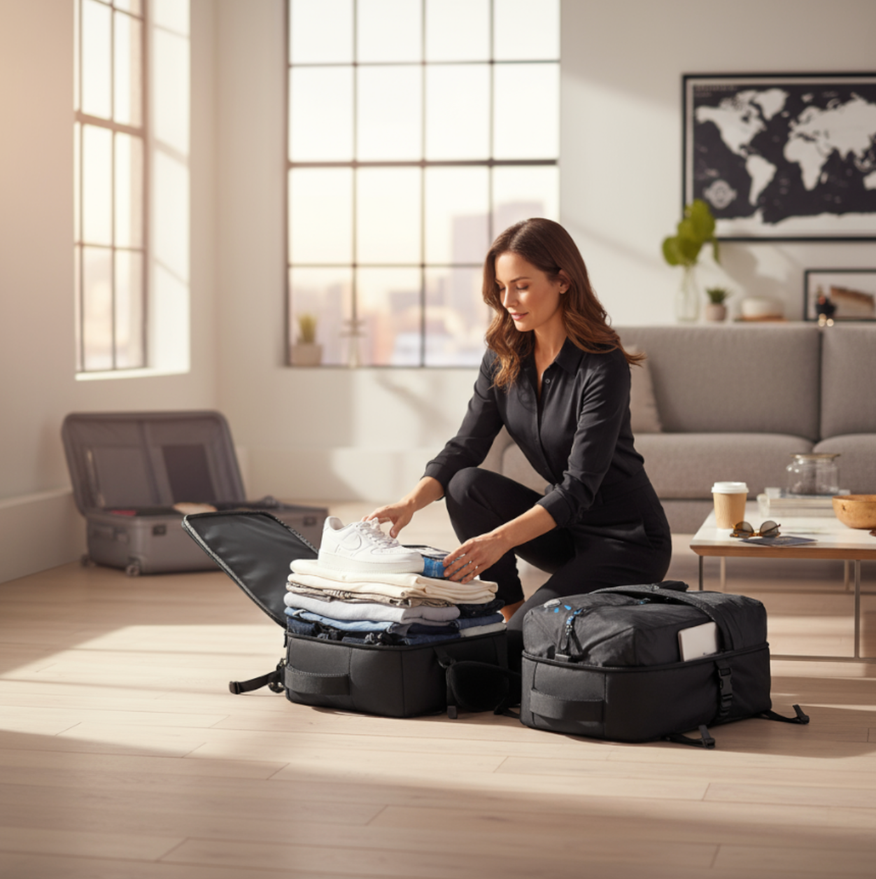 TRAVLA™ Vacuum Compression Travel Backpack